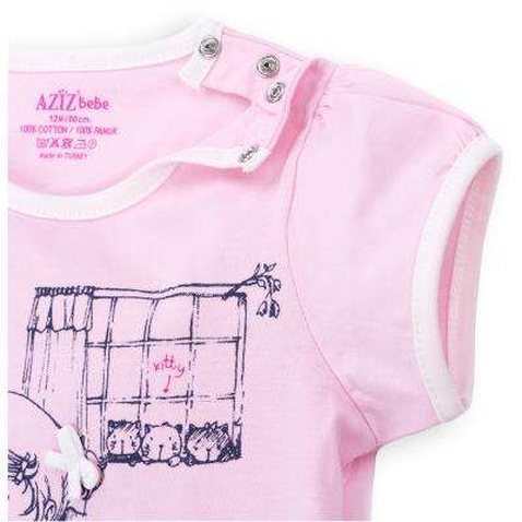 Піжама Aziz з дівчинкою і котиками (9136-1G-pink)
