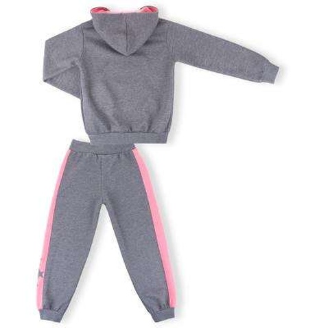 Спортивний костюм Breeze з рожевими лампасами (9553-140G-gray)