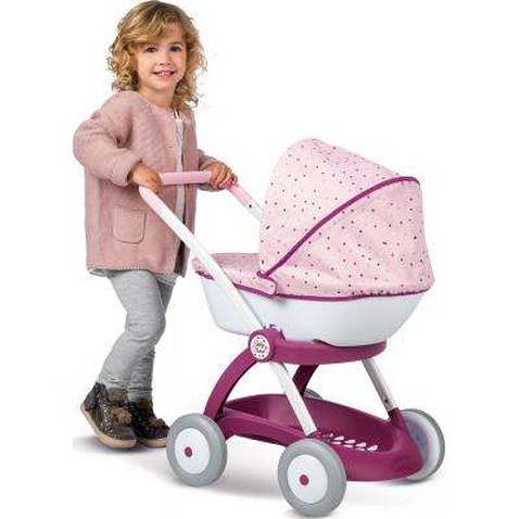 Коляска для ляльок Smoby Baby Nurse Прованс Модерн люлька, з кошиком (254103)