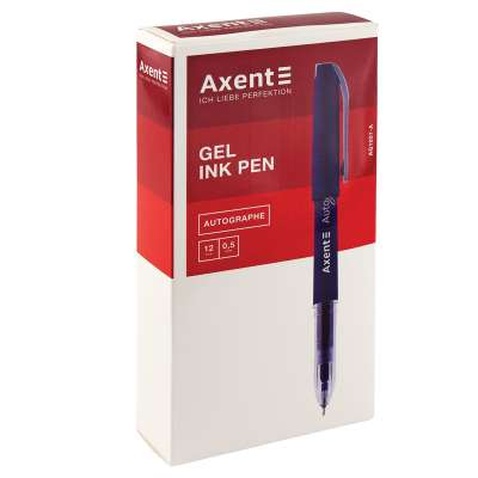 Ручка гелева Axent Autographe 0.5 мм Синя (AG1007-02-A)