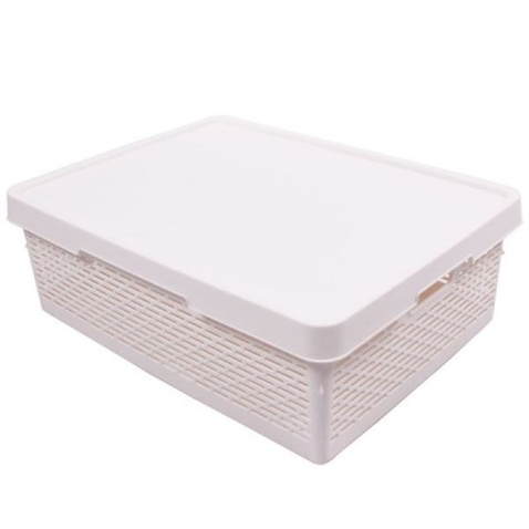 Кошик для зберігання Qutu Q-Basket White 36 л (Q-BASKET д/зберігання з/кр. WHITE 36)