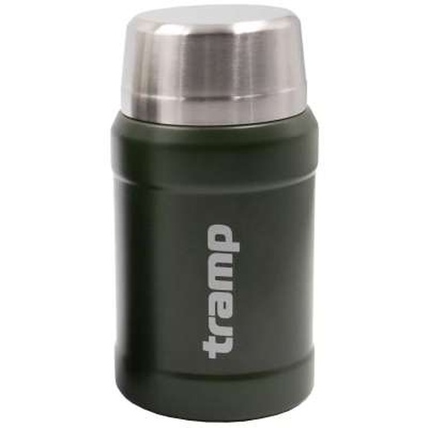 Термос Tramp з широким горлом в чохлі 0.8 л Olive (TRC-132-olive)