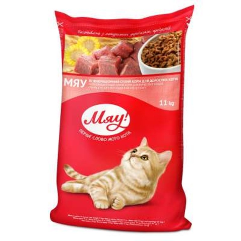 Сухий корм для кішок Мяу! з карасем 11 кг (4820215365246)