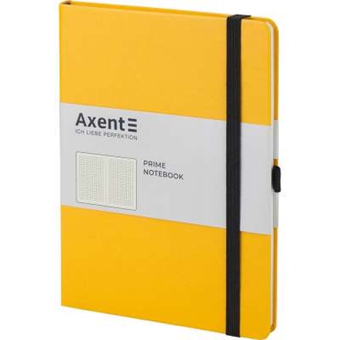 Блокнот Axent Partner Prime 145х210 мм A5 96 аркушів у клітинка Жовтий (8305-08-A)