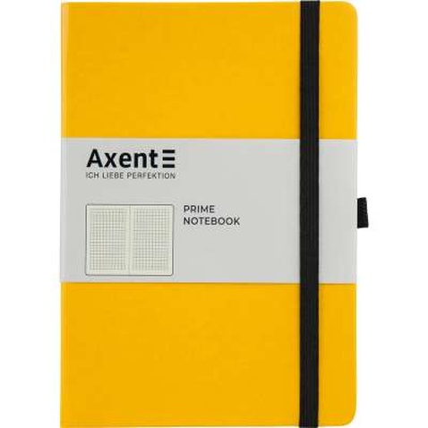Блокнот Axent Partner Prime 145х210 мм A5 96 аркушів у клітинка Жовтий (8305-08-A)