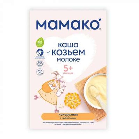 Дитяча каша MAMAKO кукурудзяна з пребіотиками на козячому молоці 200 г (1105412)