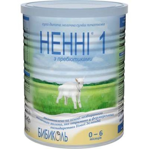 Дитяча суміш Ненні 1 молочна з пребіотиками +0 міс. 400 г (1029014)