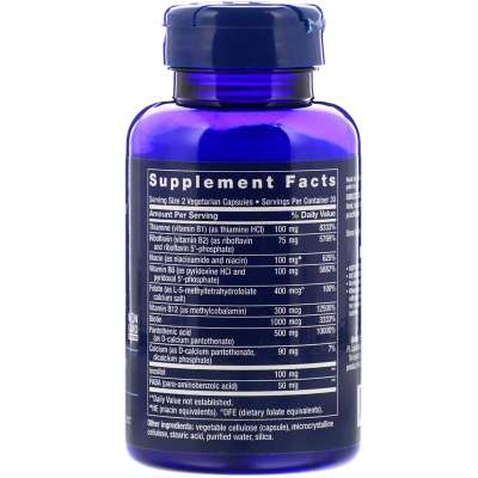 Вітамін Life Extension Комплекс Вітамінів Групи В, BioActive Complete B-Complex, 60 (LEX-19456)
