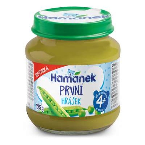 Дитяче пюре Hamanek Перша ложка Зелений горошок, 125 г (1215142)