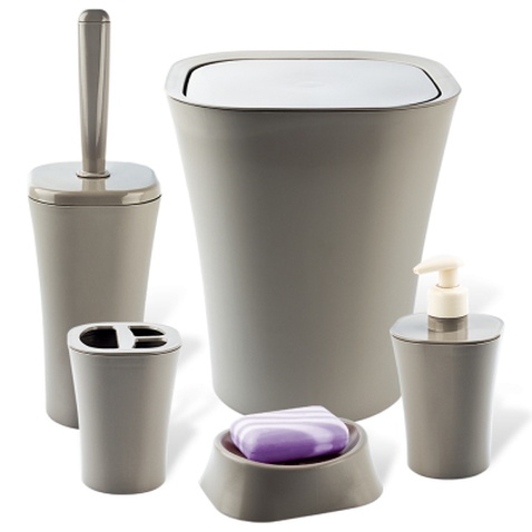 Набір для ванної кімнати Planet Household Papillon 5 предметів лате (6885)