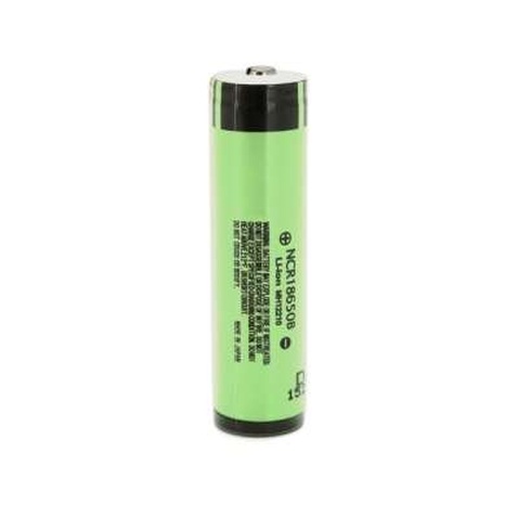 Акумулятор 18650 Li-Ion NCR18650B TipTop Protected, 3400mAh, 6.8A, 4.2/3.6/2.5V, green Panasonic (NCR18650B-P)