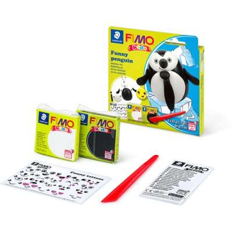 Набір для творчості Fimo Kids Пінгвінчик 2 кольори х 42 г (4007817078709)