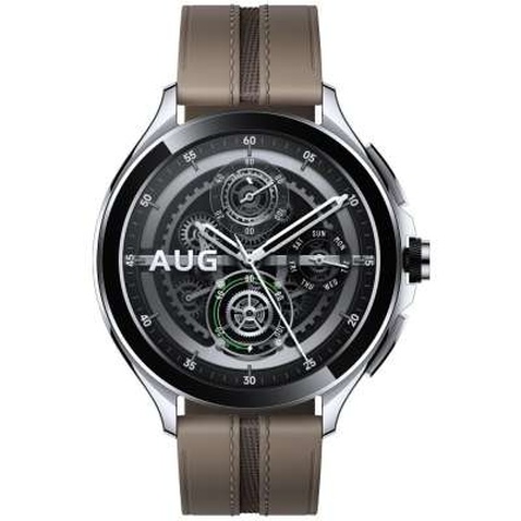 Смарт-годинник Xiaomi Watch 2 Pro Bluetooth Silver Case with Brown Leather Strap (1006733)