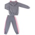 Спортивний костюм Breeze з рожевими лампасами (9553-140G-gray)