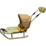 Санки Anmar Active бронзовые с лимонно-желтым (16740)