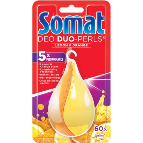 Освіжувач для посудомийних машин Somat Deo Duo-Pearls Lemon & Orange (9000101000436)