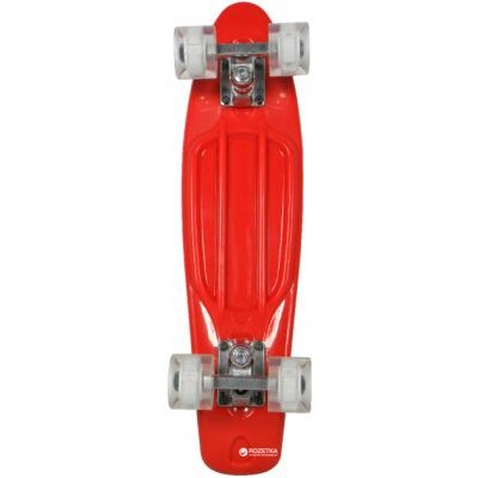 Скейтборд дитячий Awaii SK8 Vintage 22.5 зі світними колесами Червоний (SKAWVINLI-000R0)
