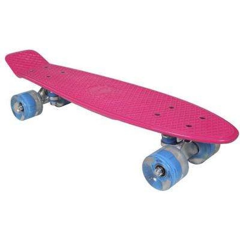 Скейтборд дитячий Awaii SK8 Vintage 22.5со зі світними колесами рожевий (SKAWVINLI-000E0)