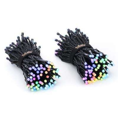 Гірлянда Twinkly Smart LED Strings RGBW 250, BT+WiFi, Gen II, IP44, кабель ч (TWS250SPP-BEU)