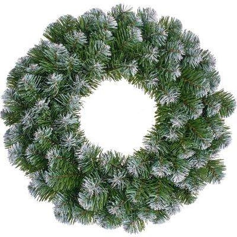 Прикраса декоративна Black Box Trees Вінок Creston Frosted шишками та ягодами 35 см (8718861152982)