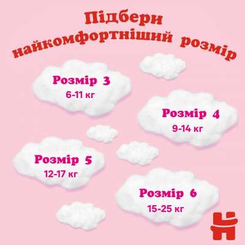 Підгузок Huggies Pants 4 Mega (9-14 кг) для дівчаток 52 шт (5029053547541)