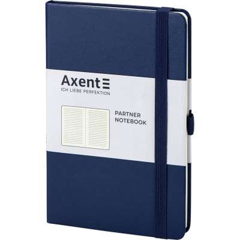 Книга записна Axent Partner 125х195 мм в лінійку 96 аркушів Синя (8308-02-A)