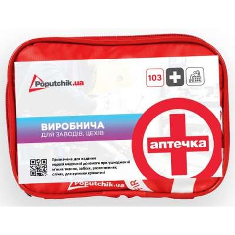 Автомобільна аптечка Poputchik 02-044-М