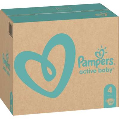 Підгузок Pampers Active Baby Maxi Розмір 4 (9-14 кг), 180 шт. (8006540032725)