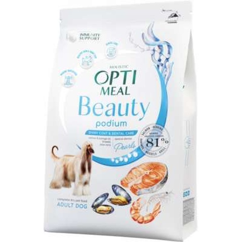 Сухий корм для собак Optimeal Beauty Podium беззерновий на основі морепродуктів 1.5 кг (4820215366830)