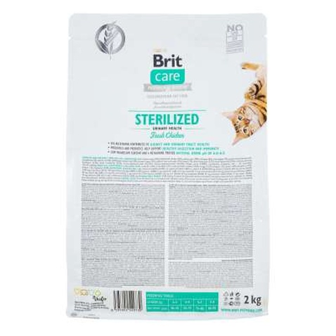 Сухий корм для кішок Brit Care Cat GF Sterilized Urinary Health 2 кг (8595602540730)
