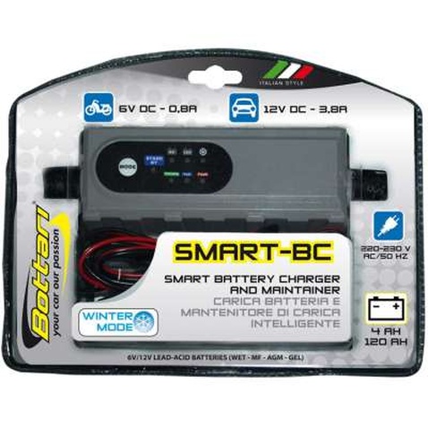 Зарядний пристрій для автомобільного акумулятора Bottari 0,8/4,2a 6v/12v "SMART BC" (28109-IS)