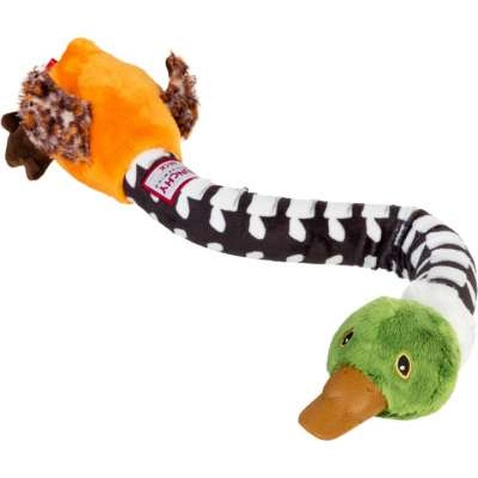 Іграшка для собак GiGwi Crunchy Качка з хрусткою шиєю та пискавкою 54 см (75025)