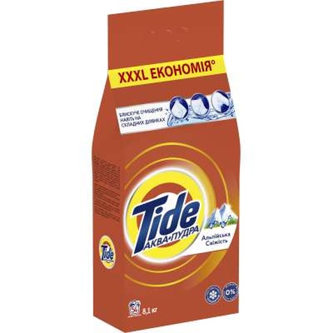 Пральний порошок Tide Аква-Пудра Альпійська свіжість 8.1 кг (8006540535240)