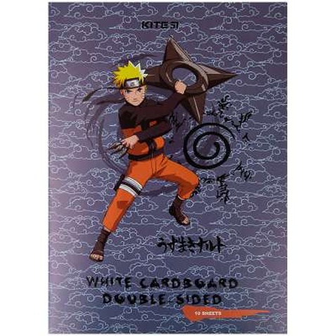 Білий картон Kite А4 Naruto, 10 аркушів (NR23-254)