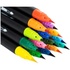 Фломастери Maxi пензлики REAL BRUSH, 12 кольорів, лінія 0,5-6 мм (MX15232)