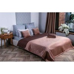 Покривало Руно двостороннє VeLour Коричневе 150 х 220 см (360.55_Cappuccino)