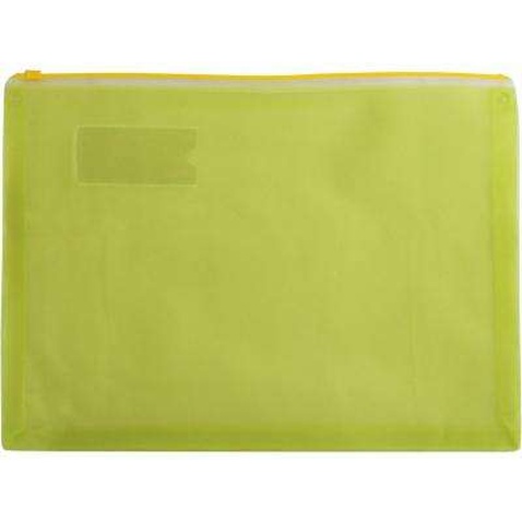 Папка на блискавці Buromax А4, plastic zipper yellow, layered bottom (BM.3951-08)