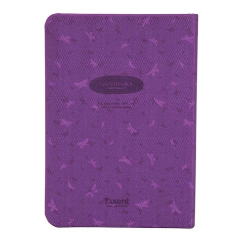 Канцелярська книга Axent A6, 96sheets, unlined, textile cover,Gapchinska (8417-01-A)