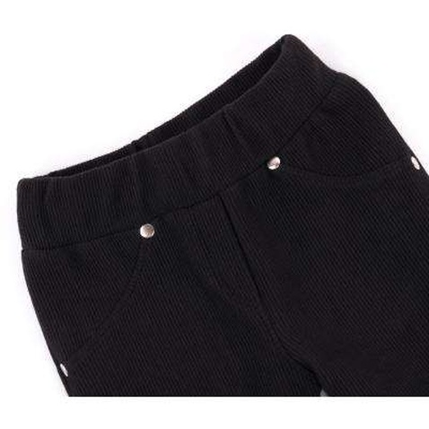 Лосини Breeze в рубчик с карманчиком (9842-152G-black)