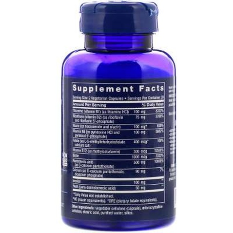 Вітамін Life Extension Комплекс Вітамінів Групи В, BioActive Complete B-Complex, 60 (LEX-19456)