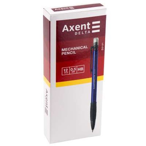Олівець механічний Delta by Axent HB 0.5 мм 3 кольори корпусу (D2121)