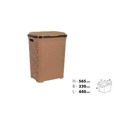 Кошик для білизни Violet House 0726 Ротанг Caramel 55 л (0726 Ротанг CAR 55 л)