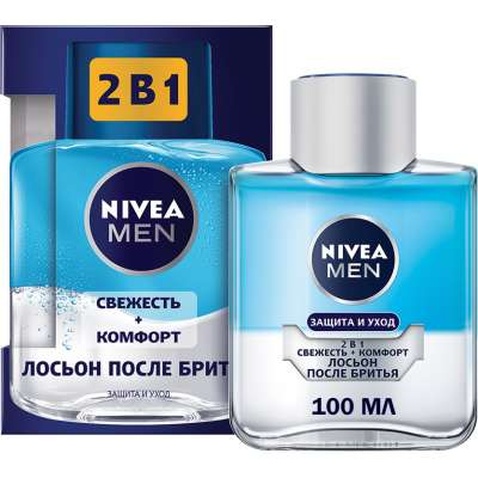 Лосьйон після гоління Nivea Men 2 в 1 Свіжість та Комфорт 100 мл (4005900361479)