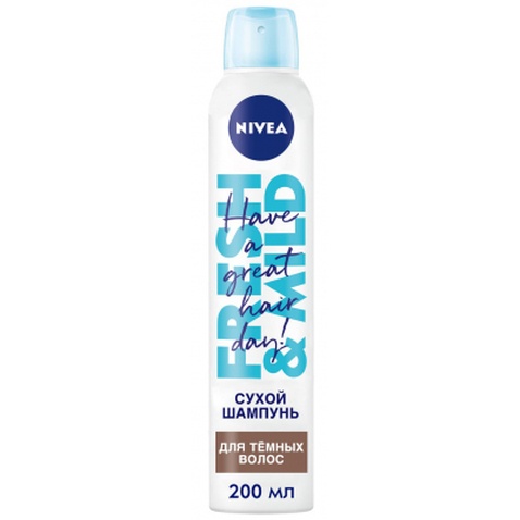 Сухий шампунь Nivea для темного волосся з абсорбентами 200 мл (9005800301556)