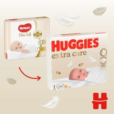 Підгузок Huggies Elite Soft Newborn 1 (3-5 кг) 168 шт (5029054234747/5029053549620)