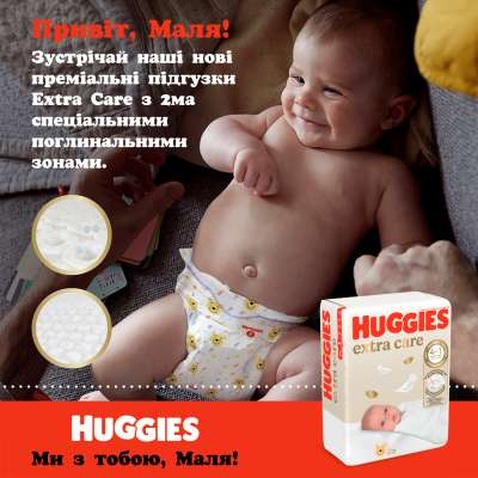 Підгузок Huggies Elite Soft Newborn 1 (3-5 кг) 168 шт (5029054234747/5029053549620)
