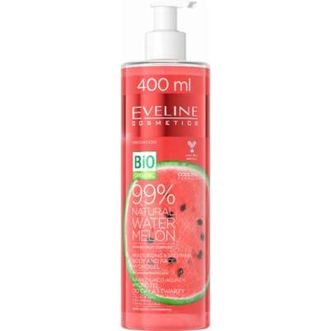 Гель для обличчя Eveline Cosmetics 99% Natural Watermelon 400 мл (5903416024392)