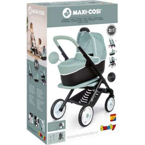 Коляска для ляльок Smoby Maxi-Cosi&Quinny 3 в 1 М'ятна (253120)