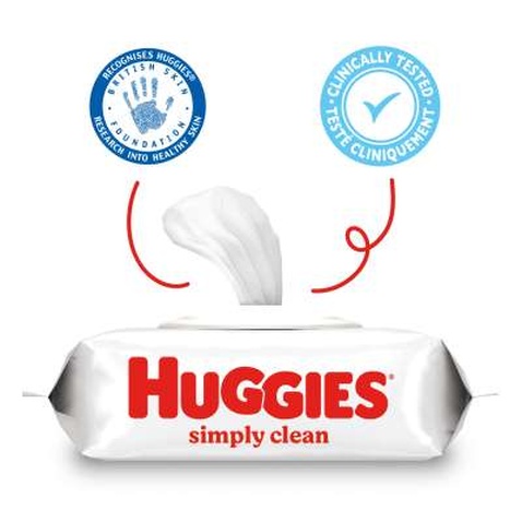 Дитячі вологі серветки Huggies Simply Clean 72 шт (5029053582238)