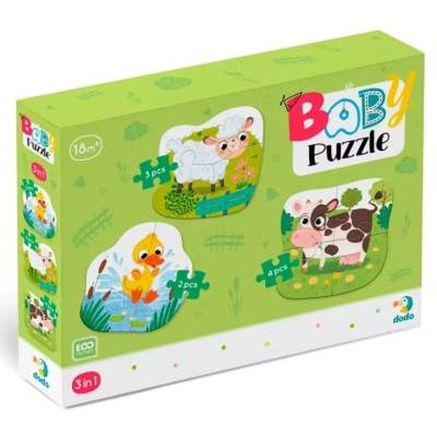 Пазл DoDo 3 в 1 Сільські тварини (300393)